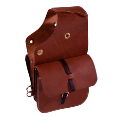 Leather Saddlebags - Medium