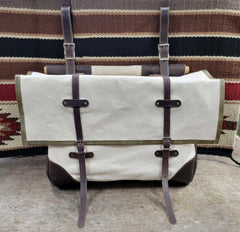 Hickman Leather End Canvas Panniers