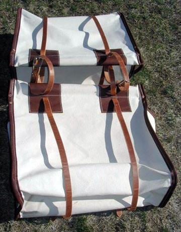 Pro Leather End Canvas Pack Panniers - Standard & Oversize