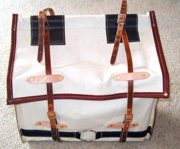 Pro Leather End Canvas Pack Panniers - Standard & Oversize