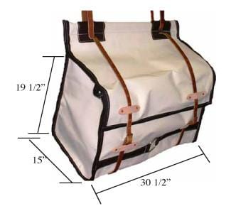 Pro Leather End Canvas Pack Panniers - Standard & Oversize