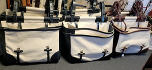 Hickman Leather End Canvas Panniers