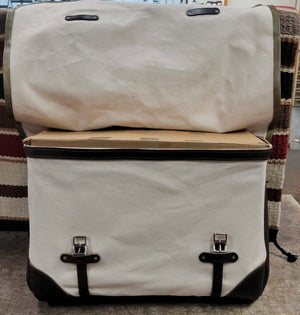 Hickman Leather End Canvas Panniers