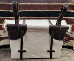 Hickman Leather End Canvas Panniers