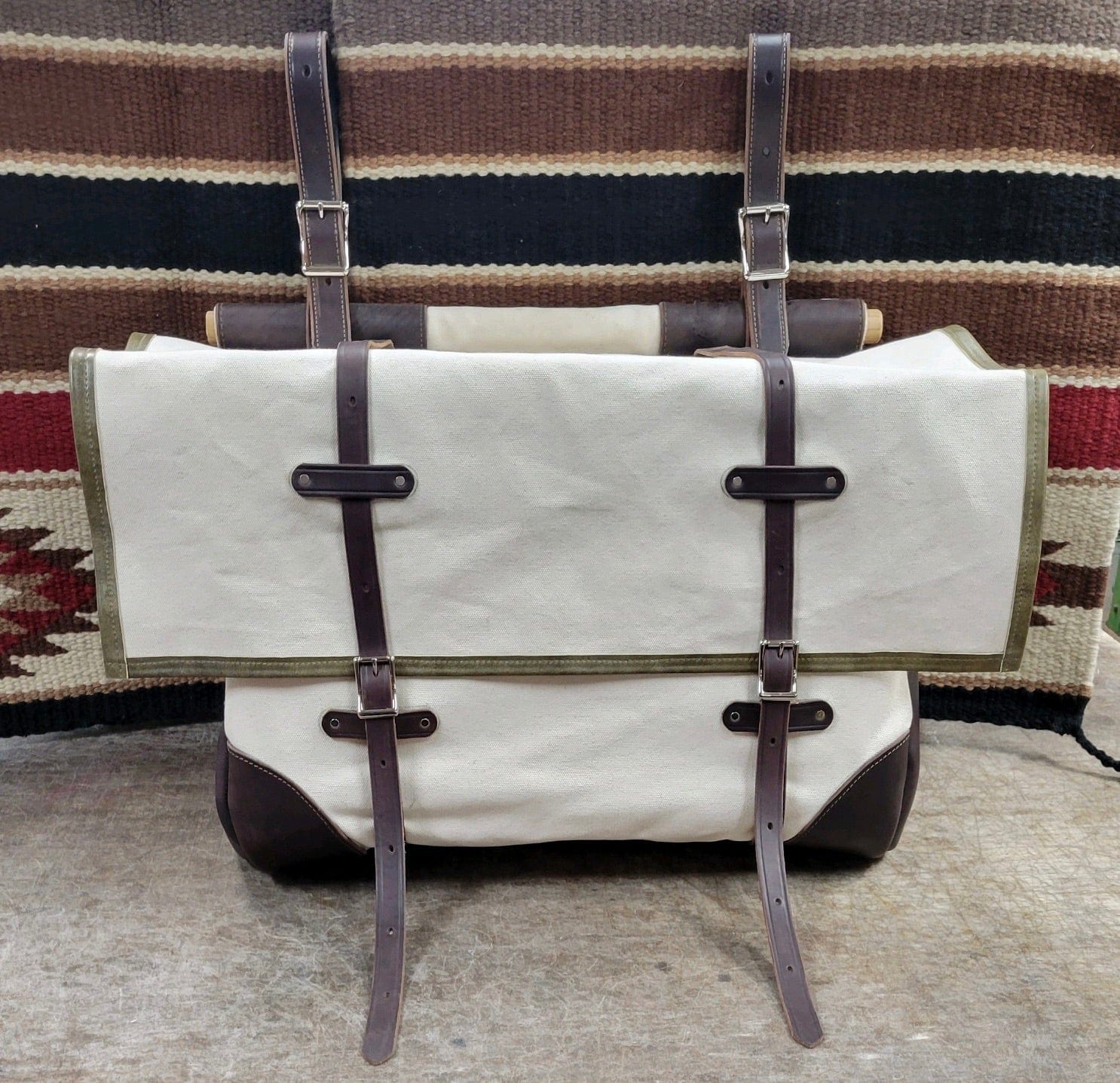 Hickman Leather End Canvas Panniers